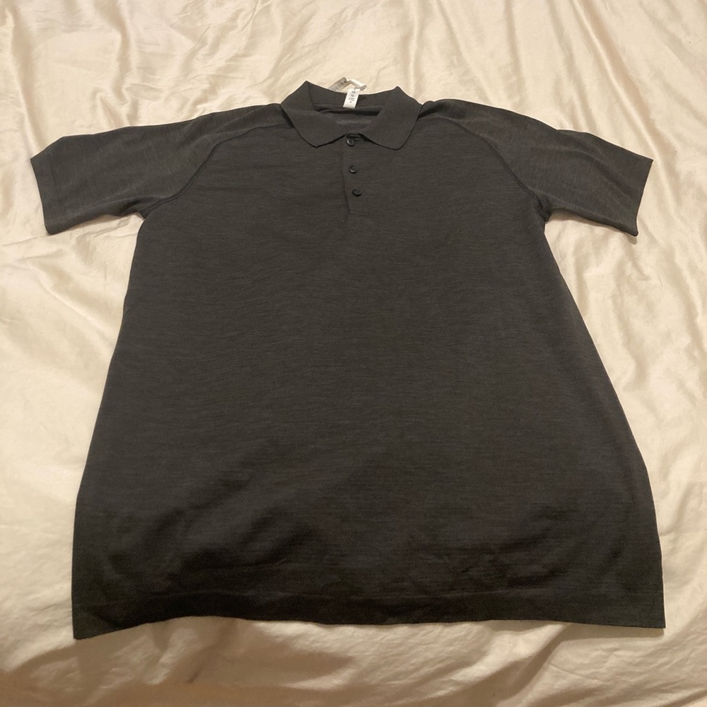 Lululemon Athletica Black Polo Shirt